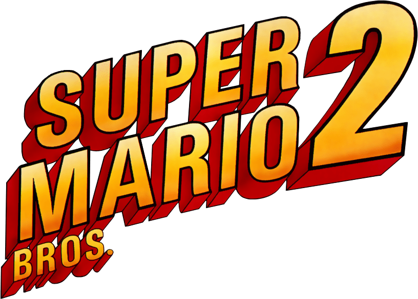 Super Mario Bros 2 logo for NES